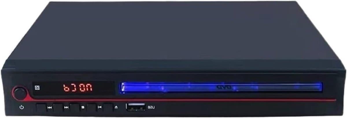 Dvd-speler - Cd-speler - Thuisgebruik - Geheugenfunctie stroomuitval - 23x20x4cm - Zwart