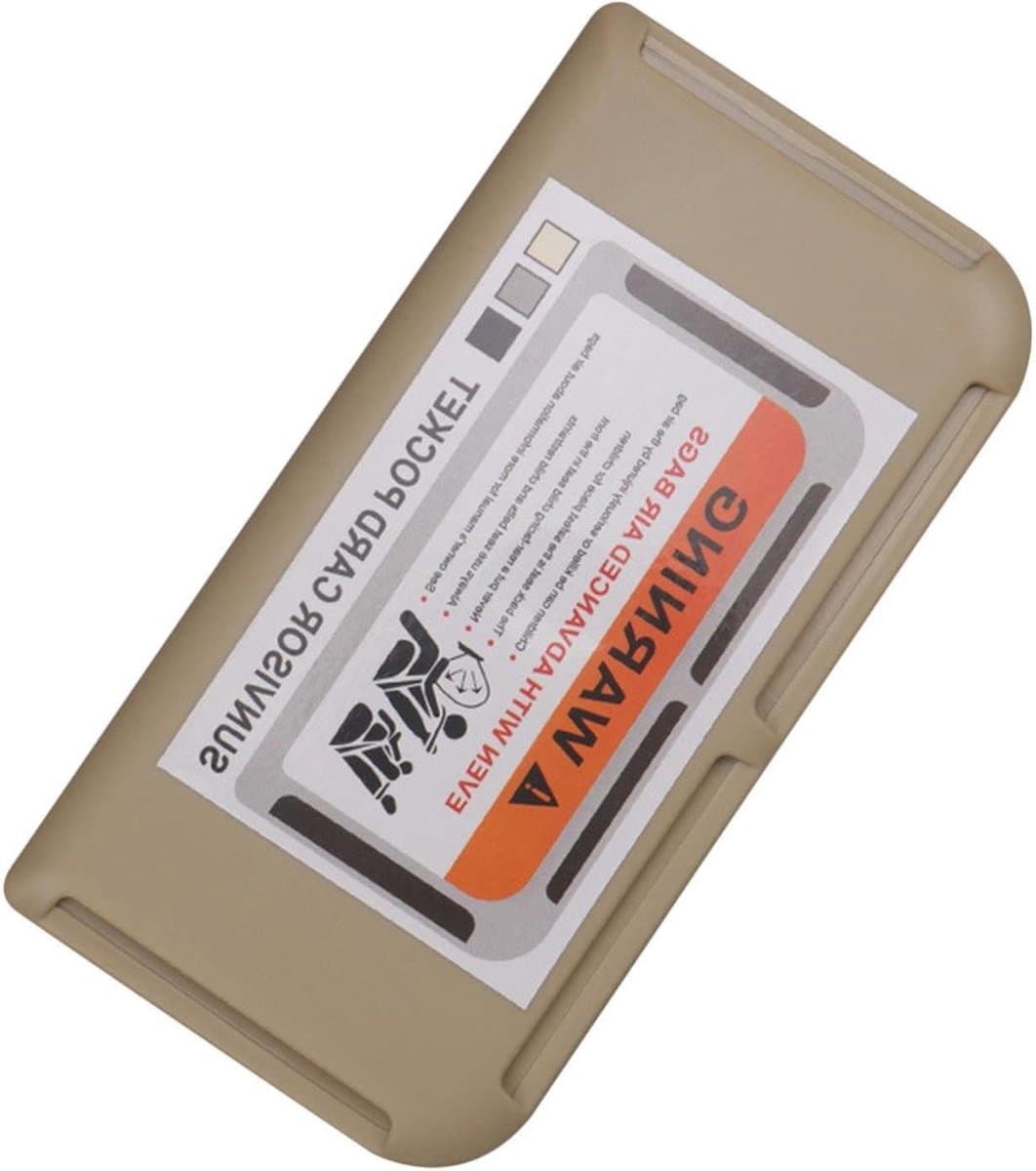 Kaarthouder Auto Vizier - Opbergtas Interieur - Kaarten Organiseren - Zelfklevende Bevestiging - 15.5 x 8 cm - Zwart