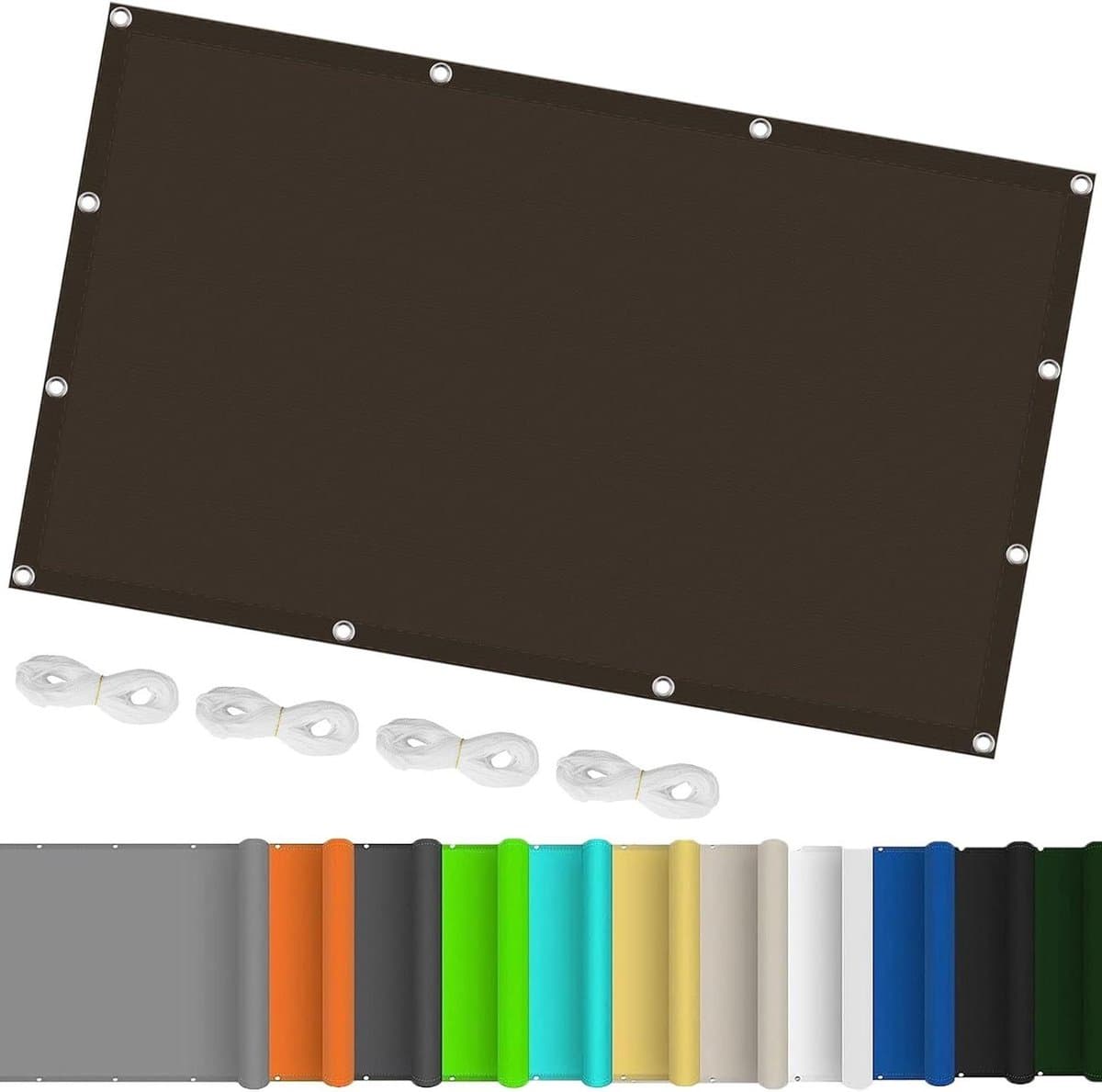 Zonnescherm Zeil - Luifel Waterdicht - Buiten Beschermen - 98% Uv-blokkering - 1x1.4 m - Bruin