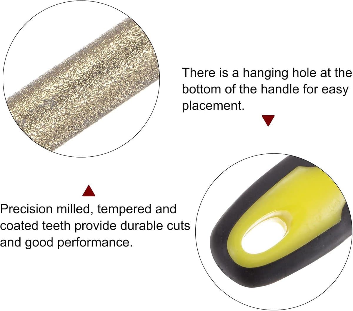 Kettingzaag Vijl - Rond Geslepen Rasp - Scherp Maken - Diamant Coating - 4 mm - Zilverkleurig