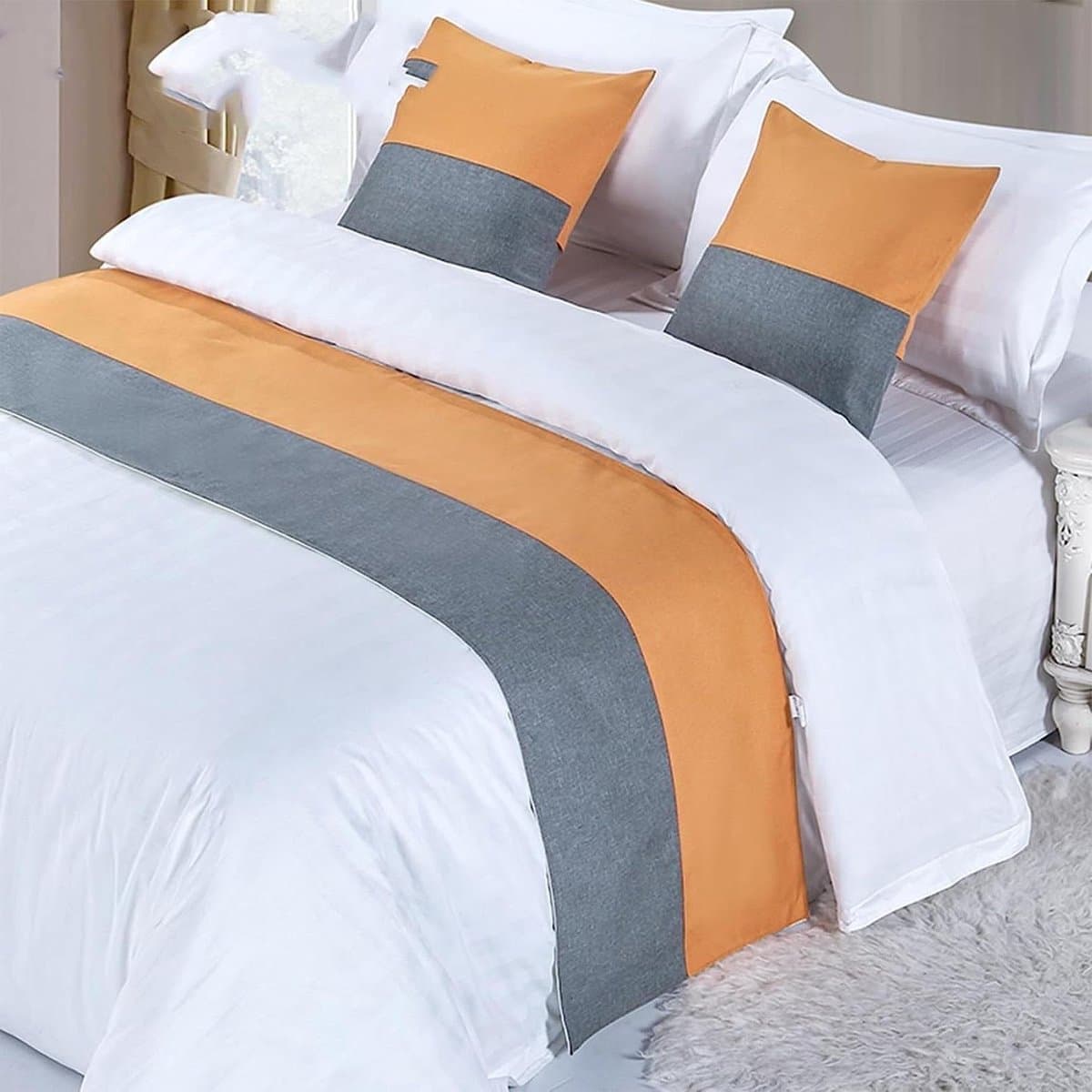 Moderne Bedloper - Hotel Beddecoratie - Slaapkamer Aankleden - Zacht En Duurzaam - 50x180cm - Meerdere Kleuren