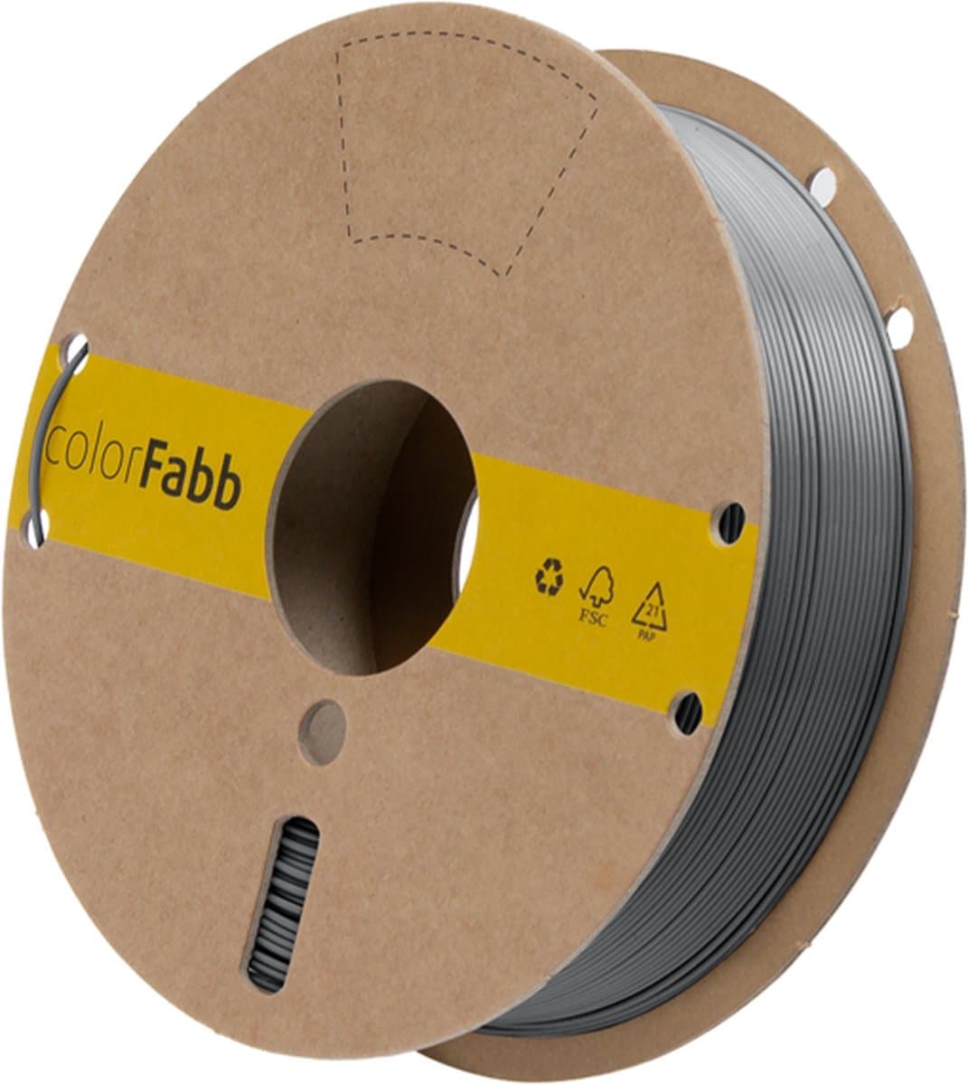 colorFabb Petg Economy Donkergrijs 1.75 / 4500 - 1,75 mm - 4500 gr - Uitstekende waarde per kilo - Grote spoelopties - Verkrijgbaar in veel kleuren