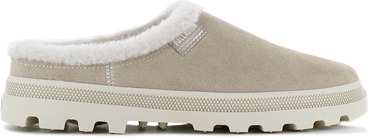 PALLADIUM Palladune Mule Warm - Pantoffels Slippers Leer Beige 74337-271-M - Maat EU 42 UK 8