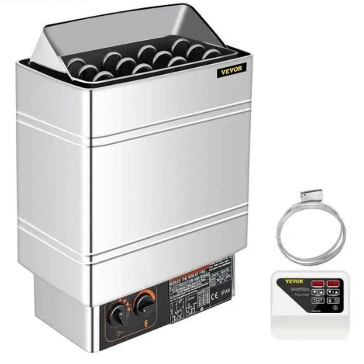 MazrekuHome® - 9 Kw Elektrische Saunakachel - Kachel Externe/Interne Controller - Oververhitting Bescherming - Spa Sauna Stoomgenerator