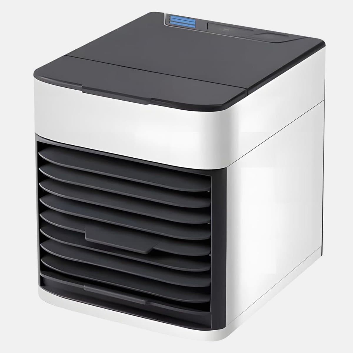 Florixa® Mobiele Airco Zonder Afvoer - Luchtkoeler - Aircooler - Wit en Zwart - 16cm x 15cm x 16cm