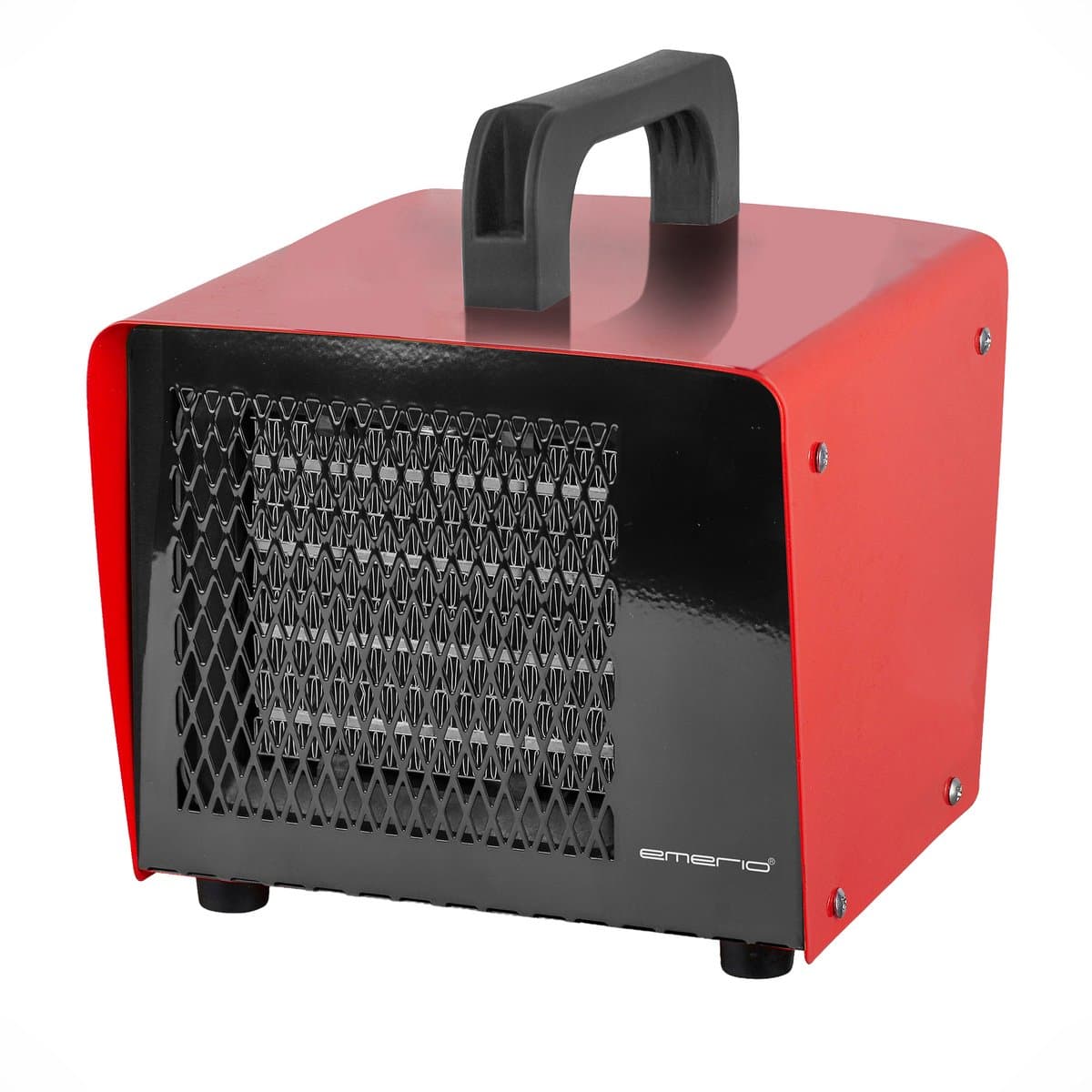 Emerio Power Ventilatorkachel - 20 m² - 2 Temperatuur instellingen - Indicatielampje - Regelbare thermostaat - Keramisch verwarmingselement - Handvat - 2000W - FH-107760.2 Rood