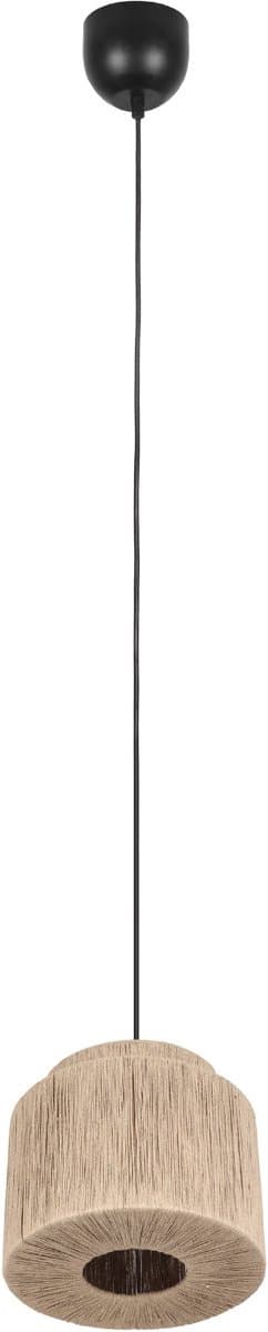 LED Hanglamp - Hangverlichting - Trion Alisa - E27 Fitting - 1-lichts - Rond - 31 cm - Bruin - Jute