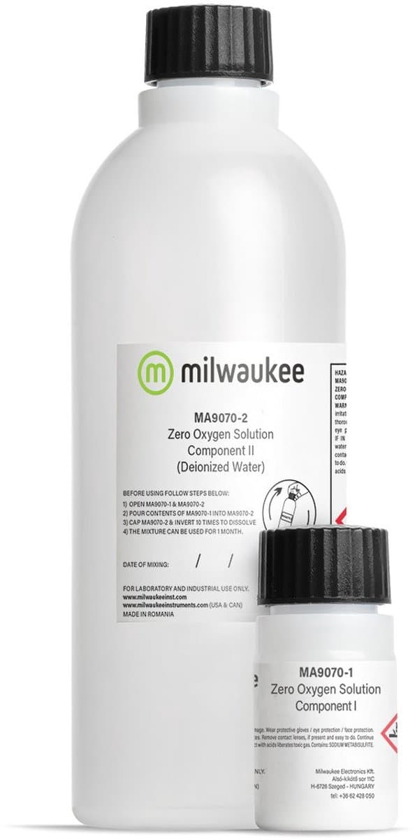 Milwaukee MA9070 Zero Oxygen kalibratie oplossing kit aquarium