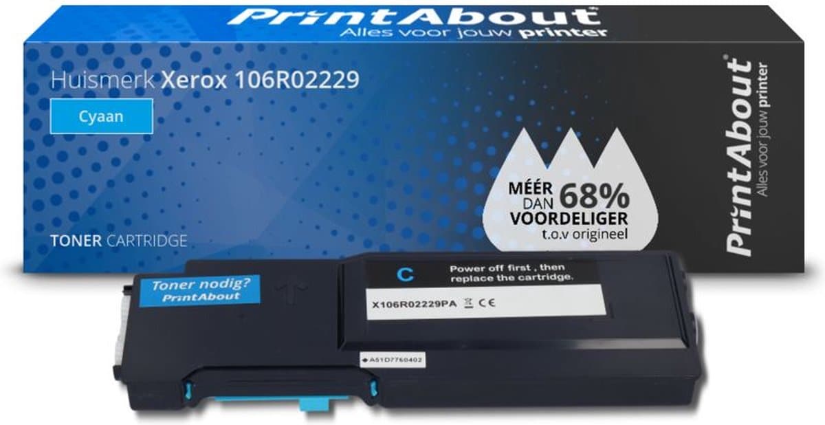 Xerox 106R02229 toner cyaan Huismerk