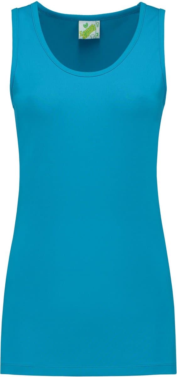 Lemon & Soda tanktop voor dames in de kleur Turqoise in de maat 2XL