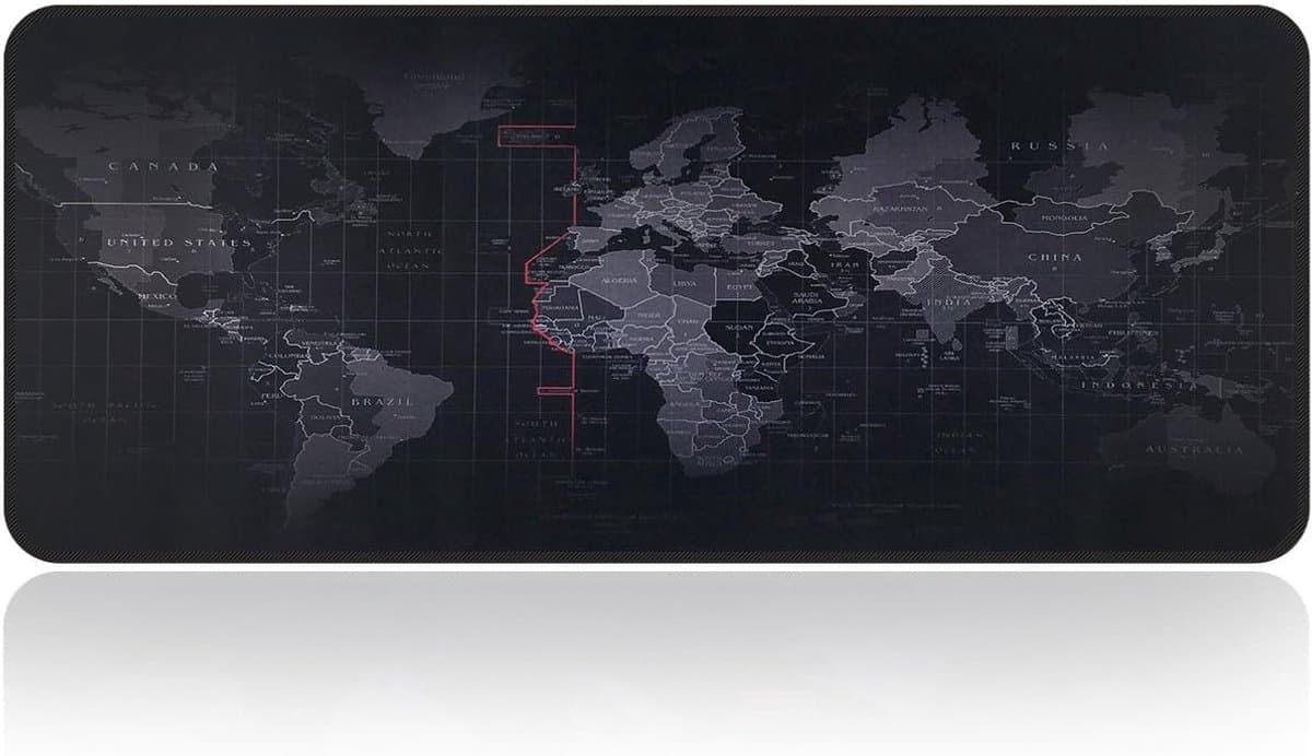 Grote Gaming Muismat 31.5" x 11.85" met Antislip Rubber Onderkant voor Computer en Laptop, Ideaal voor Gaming en Kantoorgebruik