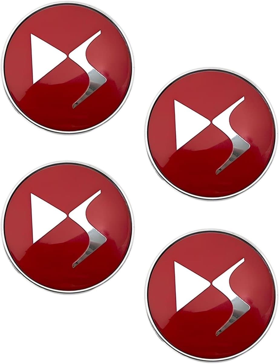 Wielnaafdoppen 60 mm - Velgen afdekking - Bescherming velgen - Duurzaam ABS kunststof - 60 mm diameter - Rood