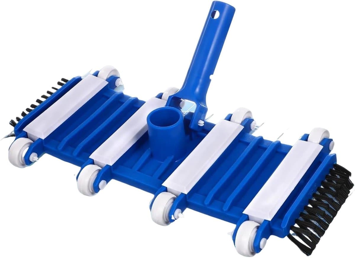 Zwembad Stofzuiger Kop - Poolreiniger Borstel - Water Reinigen - Efficiënt Systeem - 35 cm Breed - Zwart