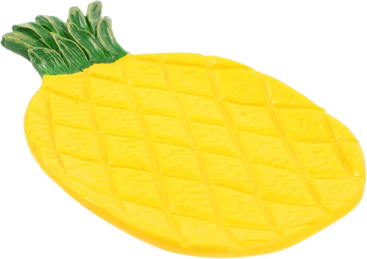 Ananas Sieraden Schaal - Opbergbakje Decoratie - Sieraden Organiseren - Keramiek Design - 12.3 cm - Geel