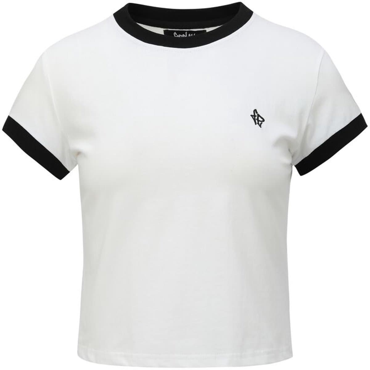 Forplay Crop T-Shirt White Dames T-shirt - wit - L
