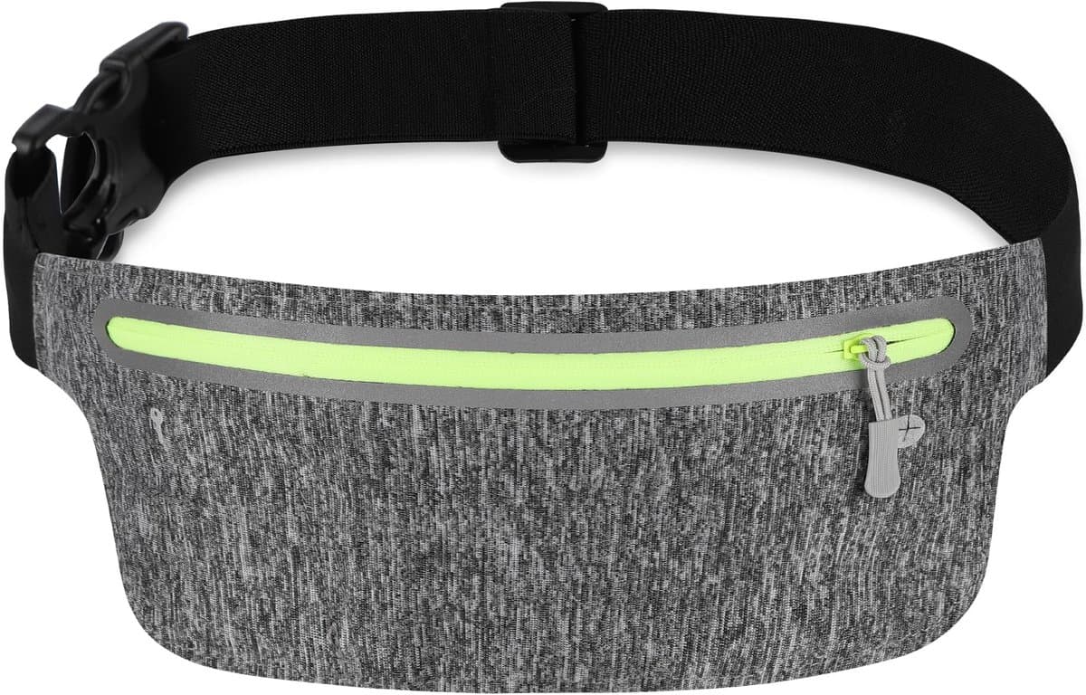 Dailygoods - Running Waist Packs Set van 2 - Lichtgrijze Hardloopriem voor Sporters