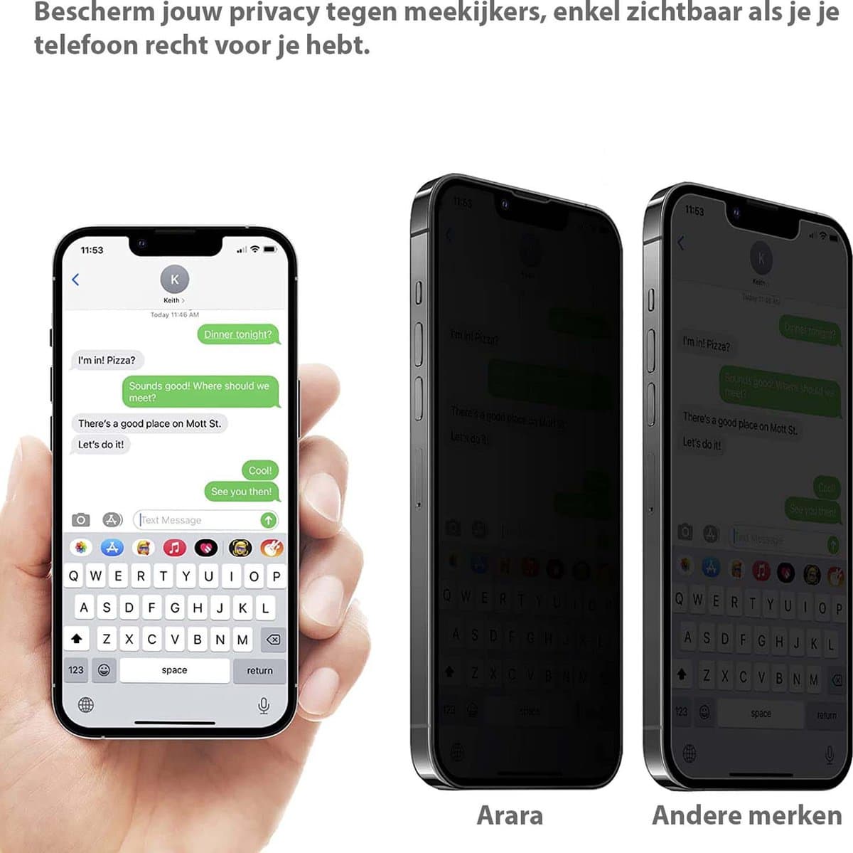 BixB IPhone 13 Mini Privacy Screenprotector 2pack - Privacy Screenprotector iPhone 13 mini - Privacy Glas iPhone 13 mini - Privacy Screenprotector iPhone 13 mini - Privacy Screenprotector BixB