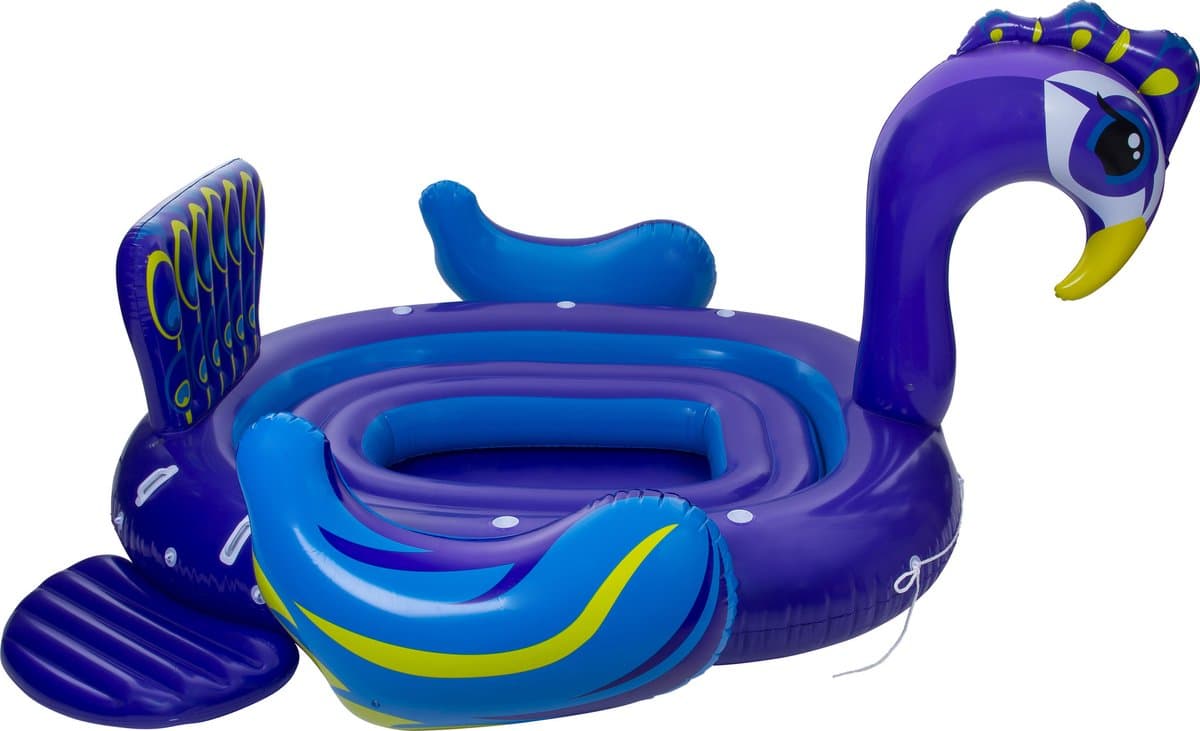 Pure4Fun Pauw Mega Eiland Opblaasfiguur-Unisex-Paars