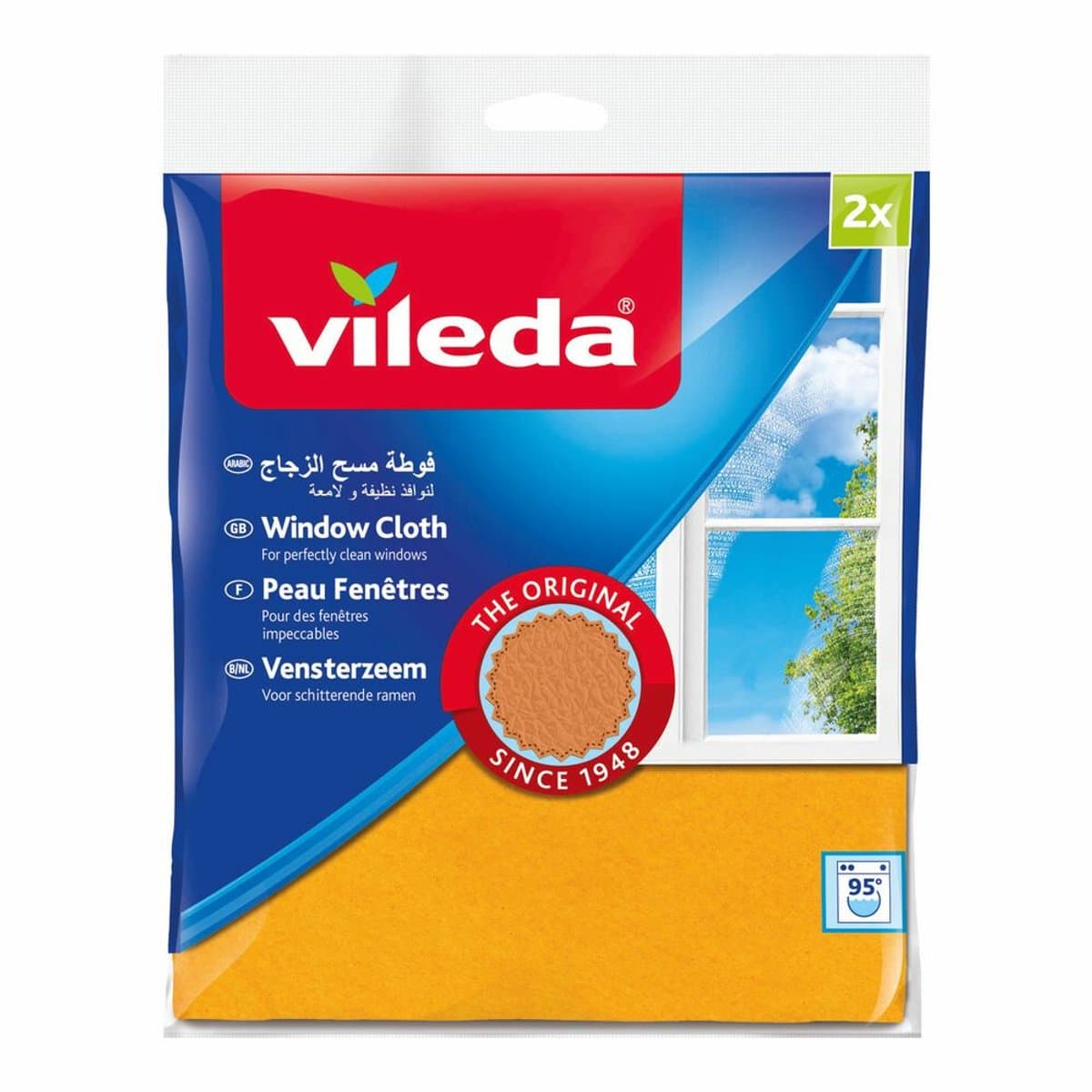 Vileda Vensterzeem +30% Microfibre - 3 x 2 Stuks - Voordeelverpakking
