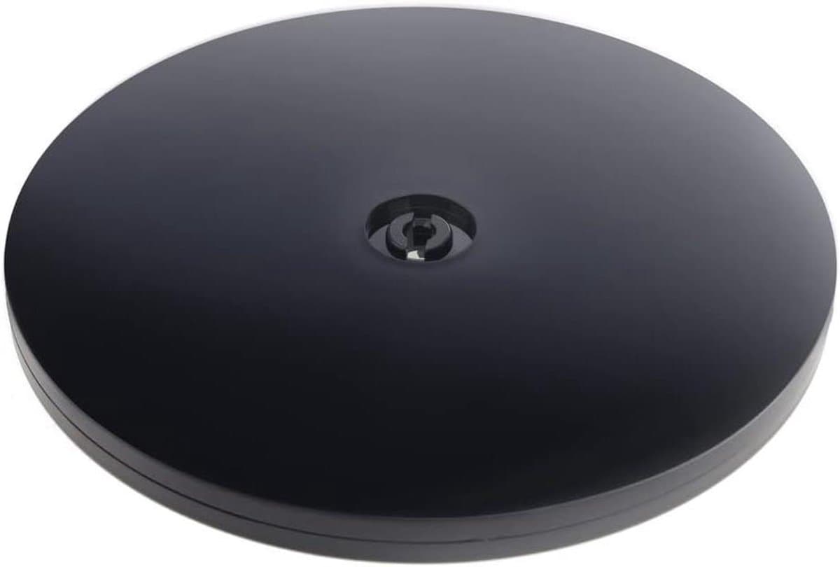 Allecto Plus - Lazy Susan Draaiplateau 6 Inch Zwart voor Keukenkast - Acryl - 360° Draaibaar - Voor TV Laptop Monitor - Handig in Gebruik