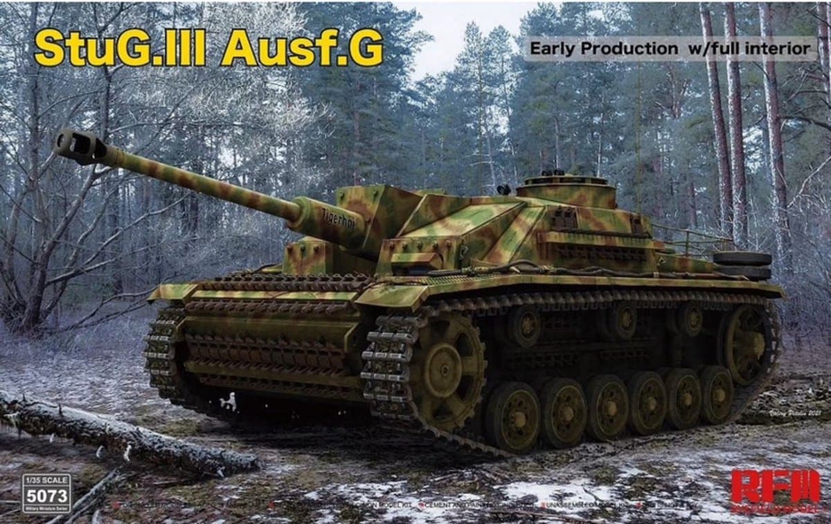 Rye Field Model Modelbouwpakket Militaire voertuigen - 5073 StuG III Ausf. G Early Production w/full Interior Plastic - 1:35 - Modelbouw