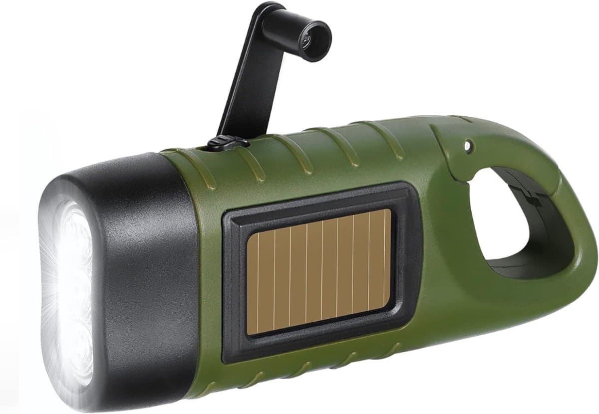Quvo® Zaklamp opwindbaar - Zaklamp - Zaklampen - Groente - 14cm x 6cm x 4cm