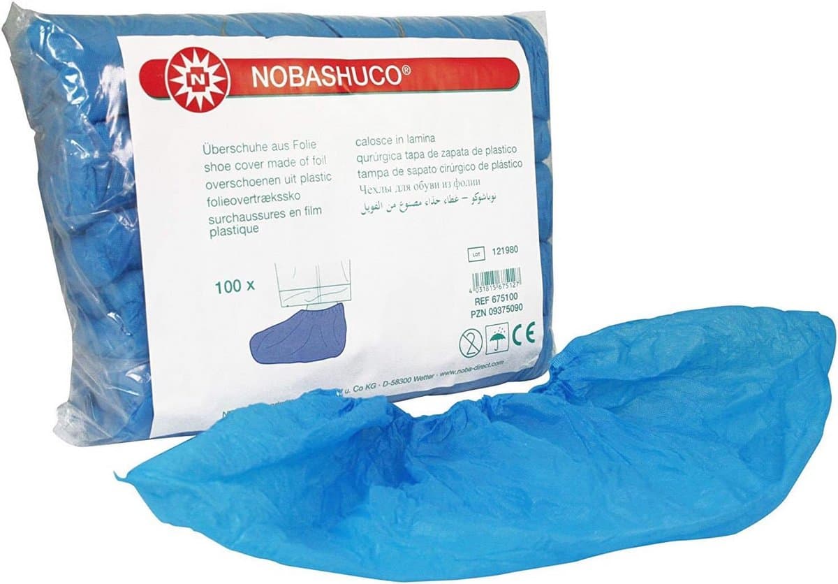 Wegwerpbare Schoenovertrekken Blauw, 100 Stuks