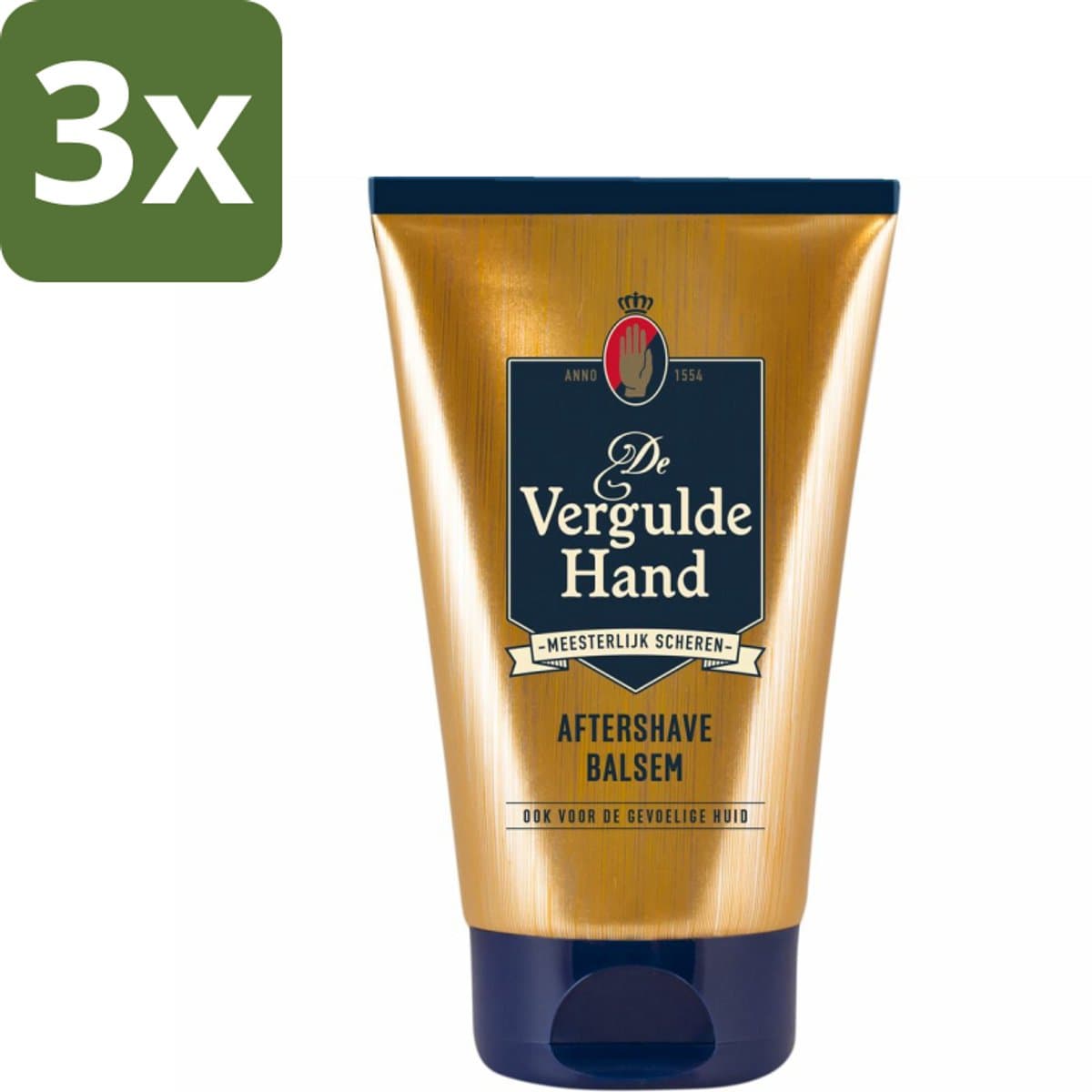 Vergulde Hand Aftershave Balsem 100 ml - Bulkverpakking - 3 stuks