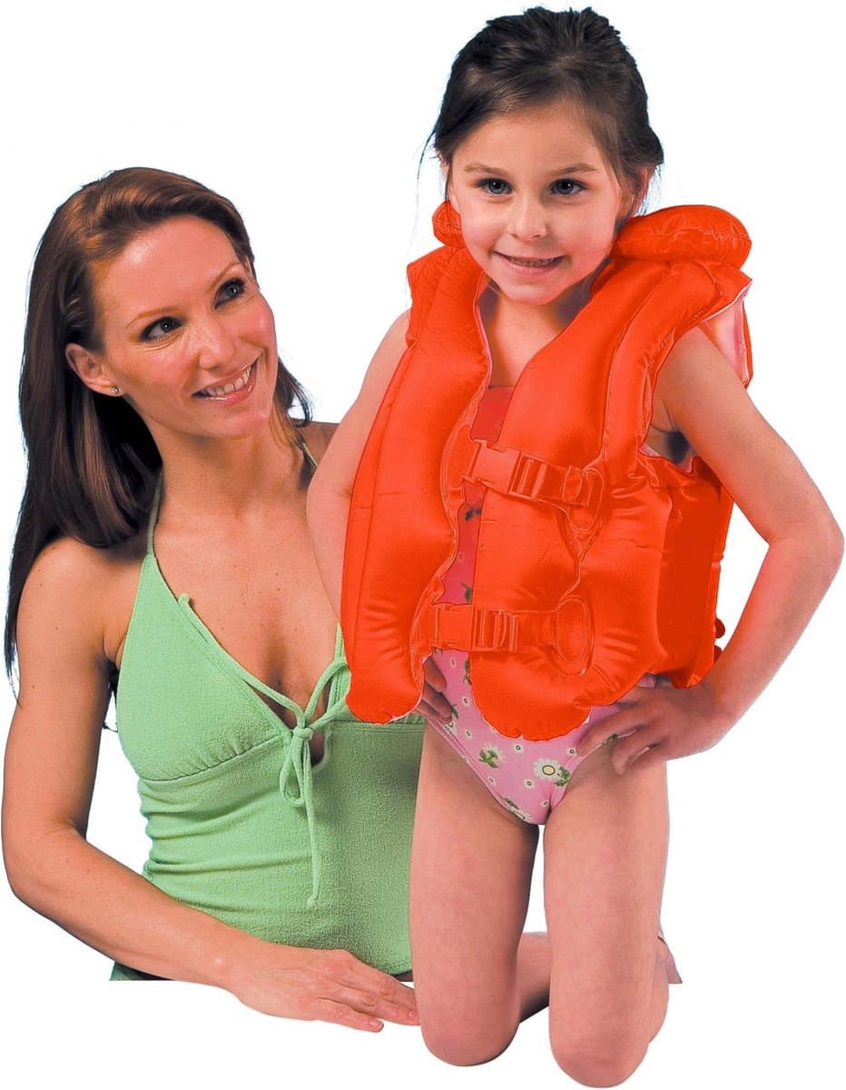 Intex zwemvest - Neon oranje, 3-6 jaar, 18-30 kg