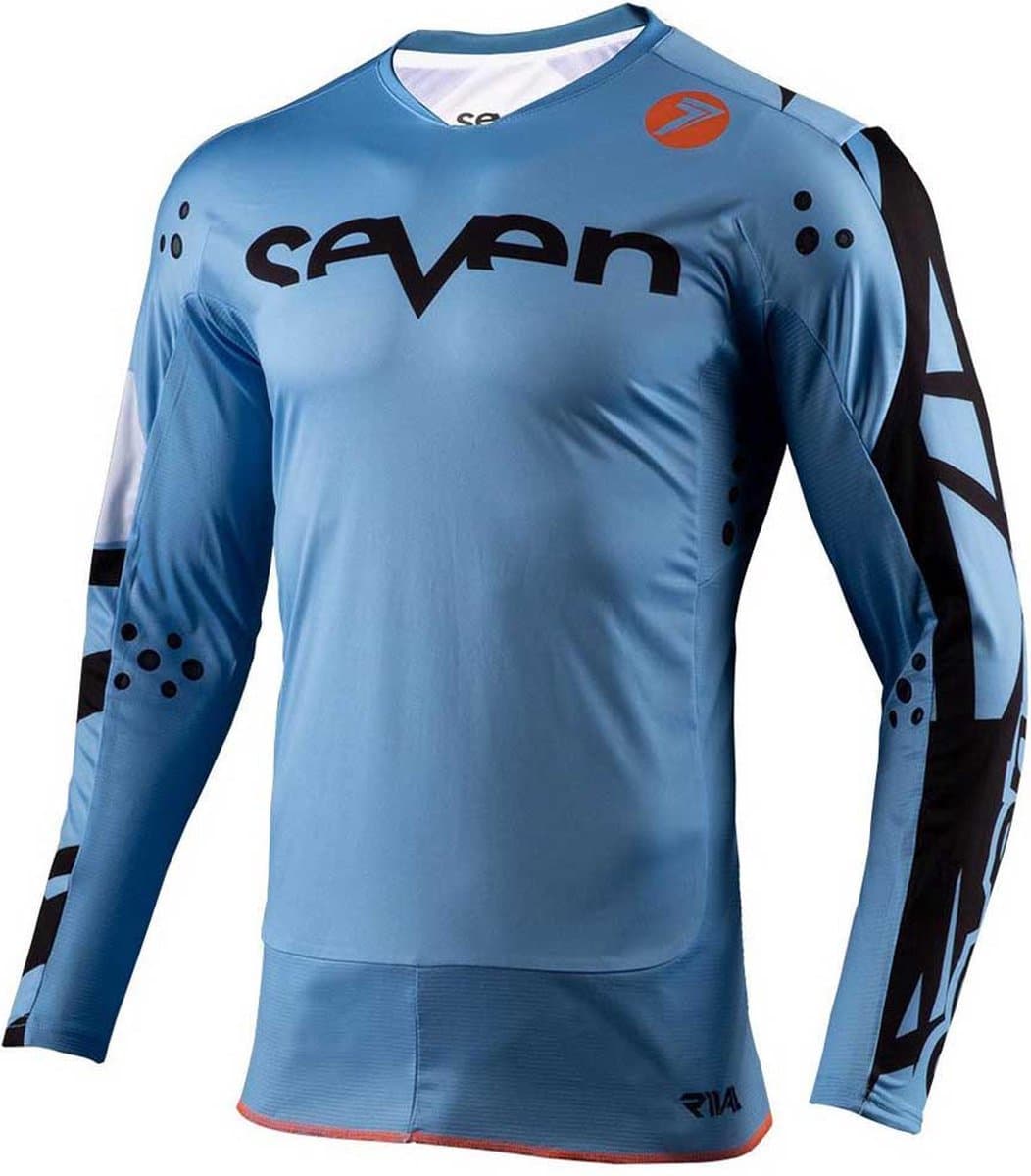 Seven Rival Trooper 2 Langarm Enduro Trui Blauw XL Man