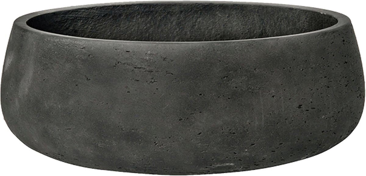 Pottery Pots - Bloempot - Zwart - D39 x H14,5 cm