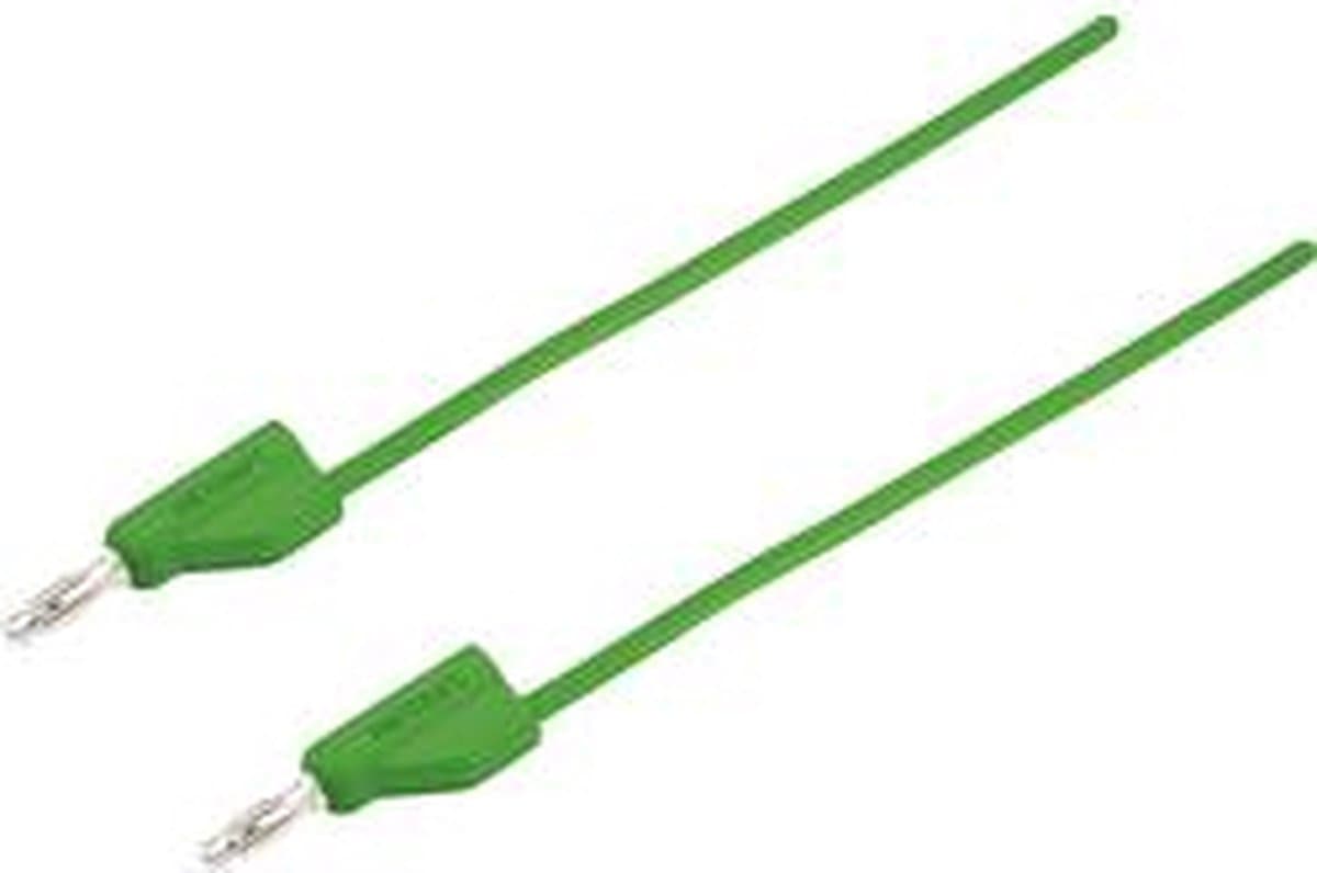 VOLTCRAFT MSB-300 Meetsnoer Banaanstekker 4 mm Banaanstekker 4 mm 1.50 m Groen 1 stuk(s)