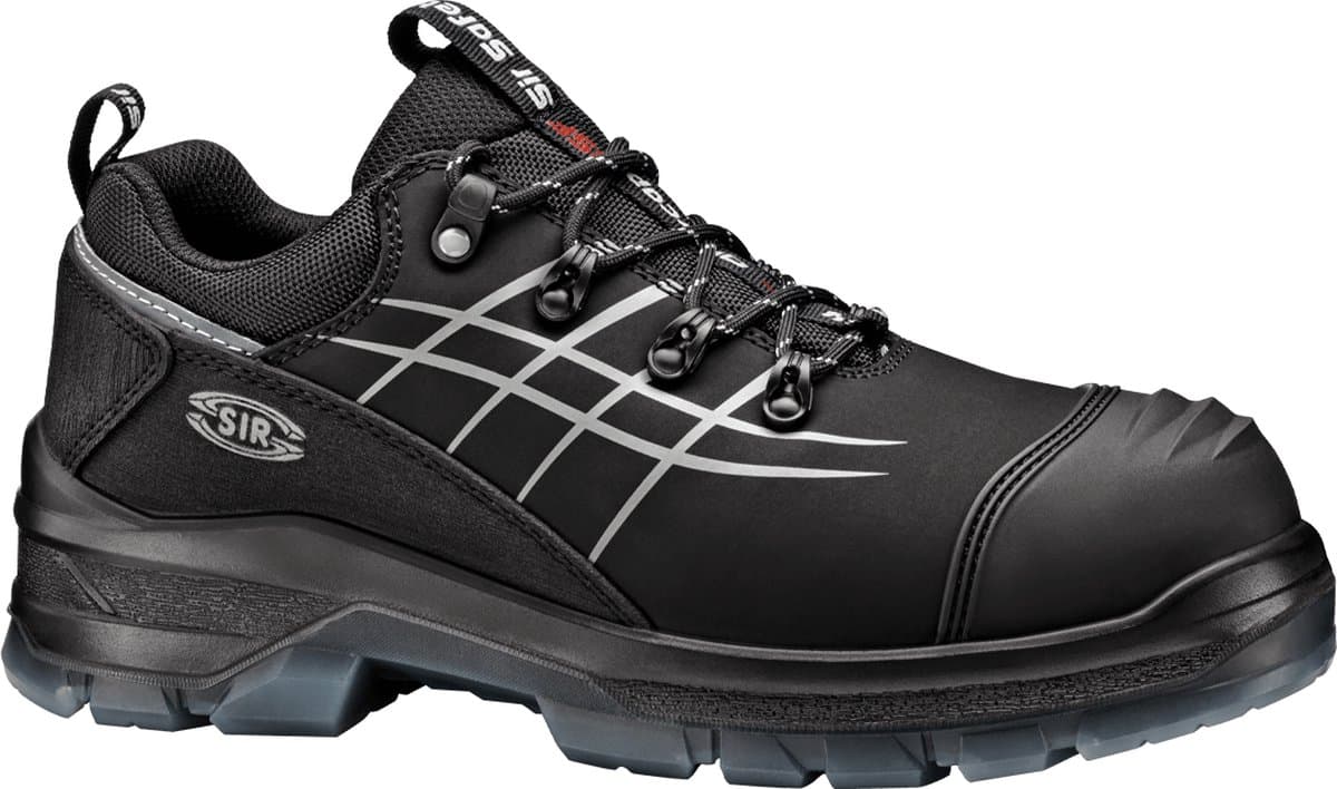 SIR SAFETY NEW OVERCAP BSF REX Veiligheidsschoenen S3 HEREN Werkschoen Zwart - Glasvezel Neus en Composiet Tussenzool - Antislip SR - Ademend