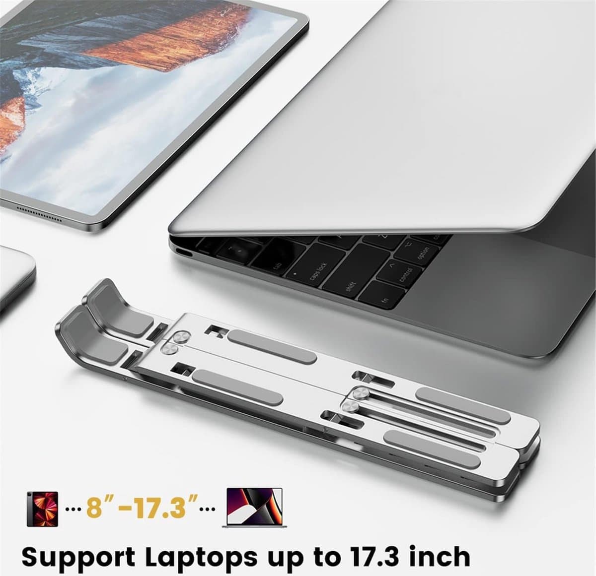 Laptopstandaard, Antislip - Laptophouder, Ergonomische Laptopverhoger