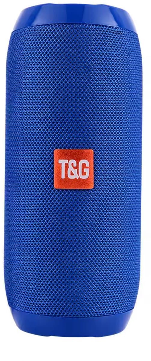 Bluetooth Speaker Draadloos T&G TG117 Waterproof / IPX5 Waterdicht – 10W Stereo – Bluetooth 5.3 – 1200mAh – TF/USB/AUX – FM Radio – Draagbare Speaker – Blauw