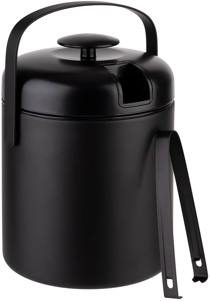 APS IJsemmer - Flessenkoeler - Zwart - Ø 14 cm - 1,3 Liter - Vaatwasserbestendig - Breukvast