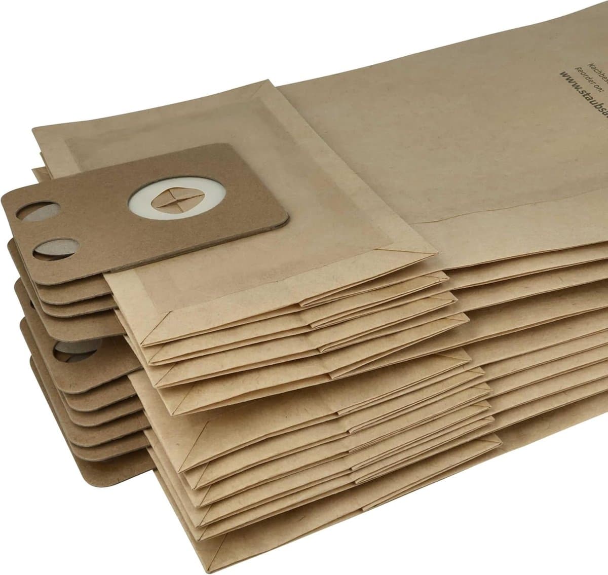 Stofzuigerzakken - Papieren zakken - Stofvrij houden - Behoud zuigkracht - 10 stuks - Bruin