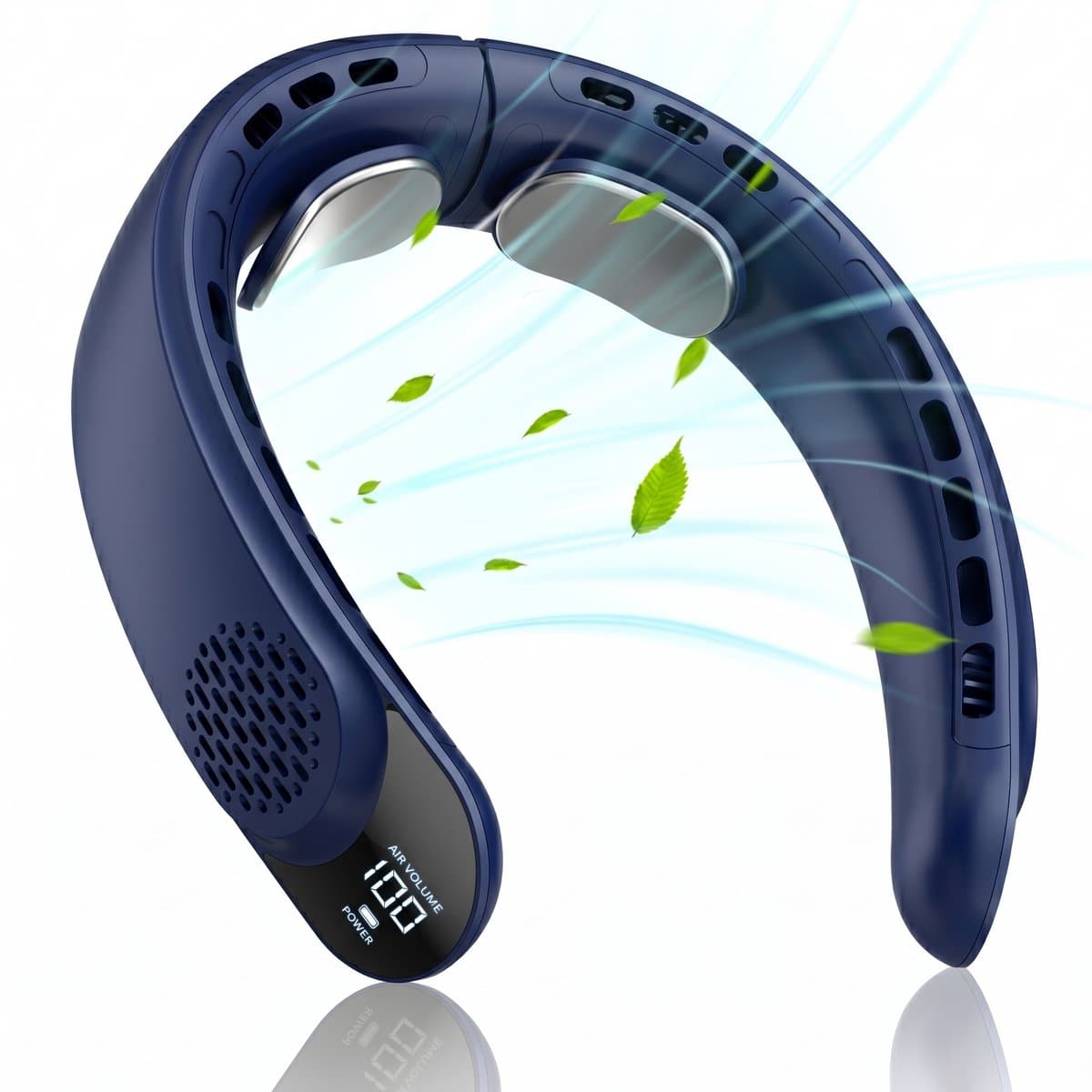 Fokelyi - Nekventilator - Draagbare USB Oplaadbaar - Mini Nek Fan - Gezichtsventilator Neck fan - 4 turbinemotoren - 360° Luchtstroom - 3 standen - Stille werking