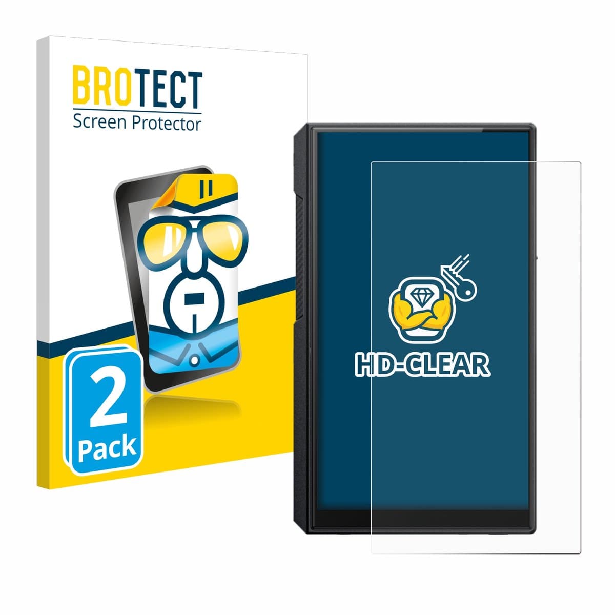 BROTECT - Screenprotector voor FiiO M11s - Folie Beschermfolie transparant 2 Stuks