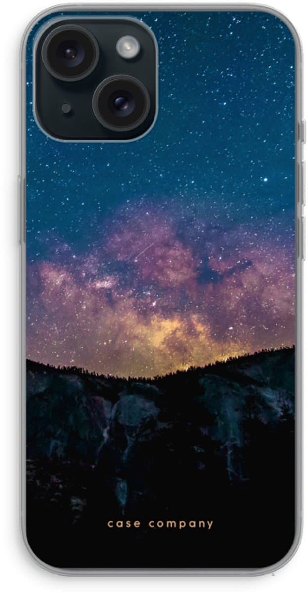 Case Company® - Hoesje geschikt voor iPhone 15 hoesje - Travel to space - Soft Cover Telefoonhoesje - Bescherming aan alle Kanten en Schermrand