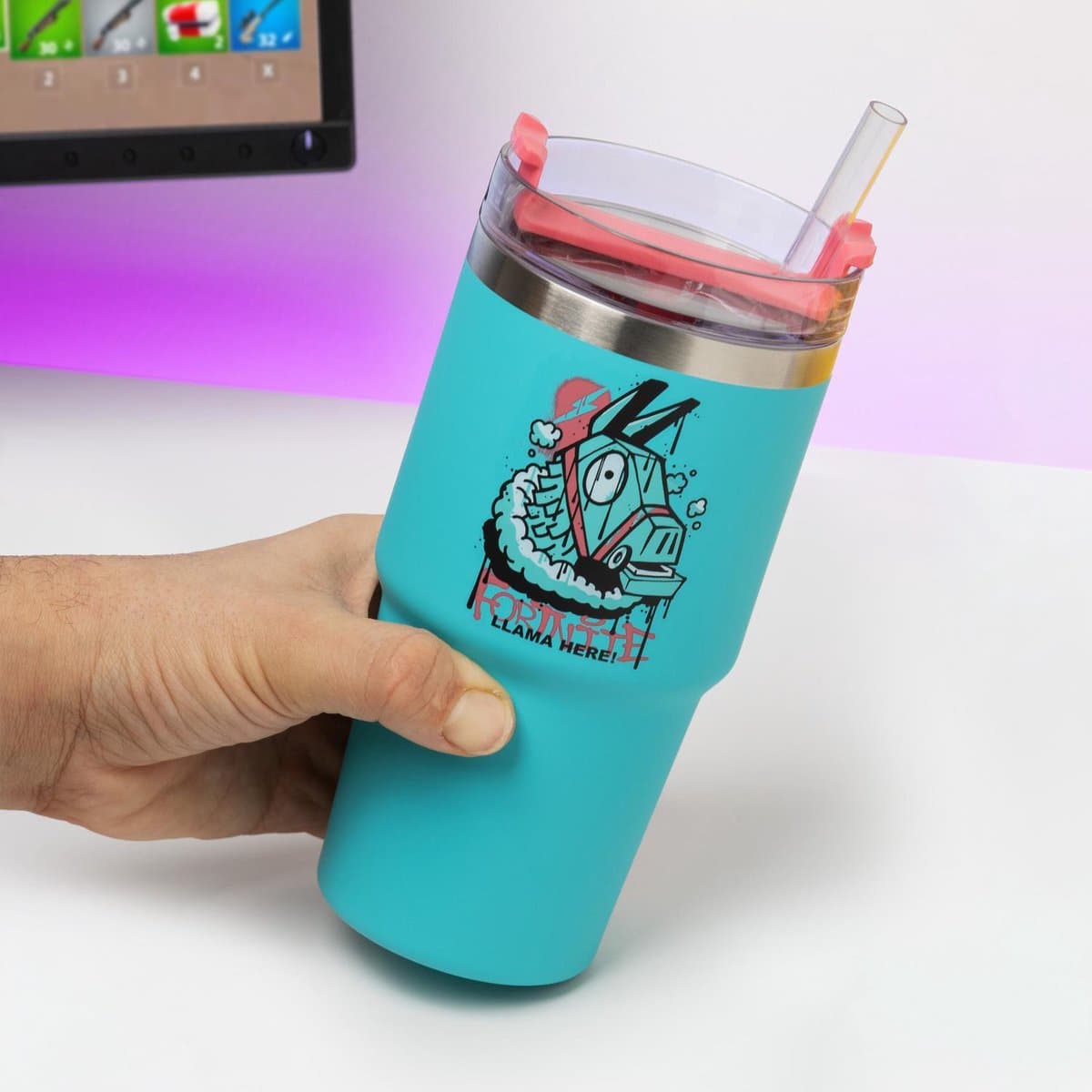 Paladone Fortnite Gamer Thermosbeker - 600 ml, Multi