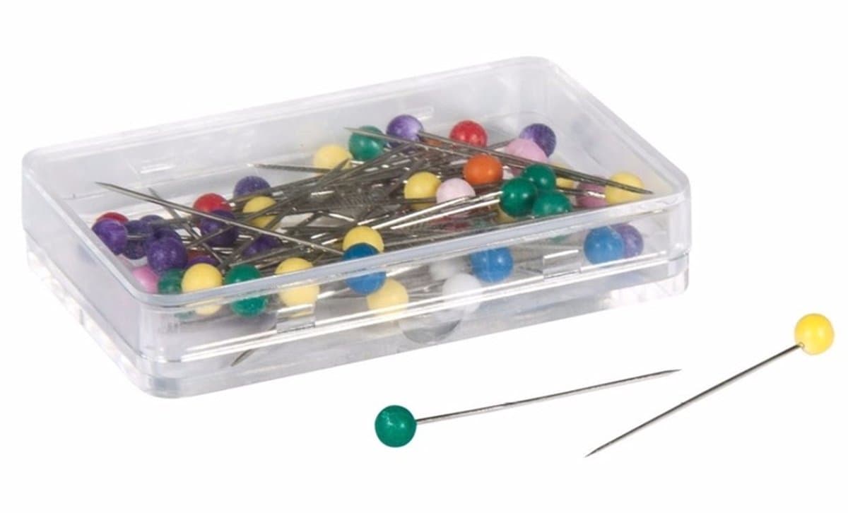 Rayher Kopspelden/naaispelden - 31 x 0.6 mm - gekleurd - 250x stuks - hobby steekspelden