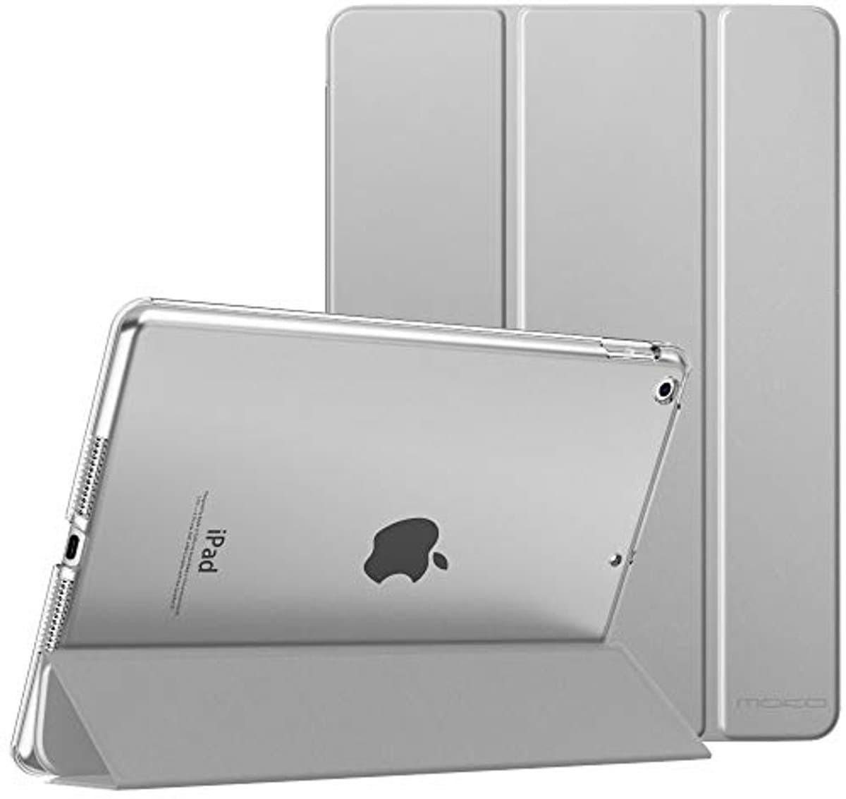Beschermhoezen voor iPad 10,2 inch - Lichtgrijs met Auto Wake/Sleep