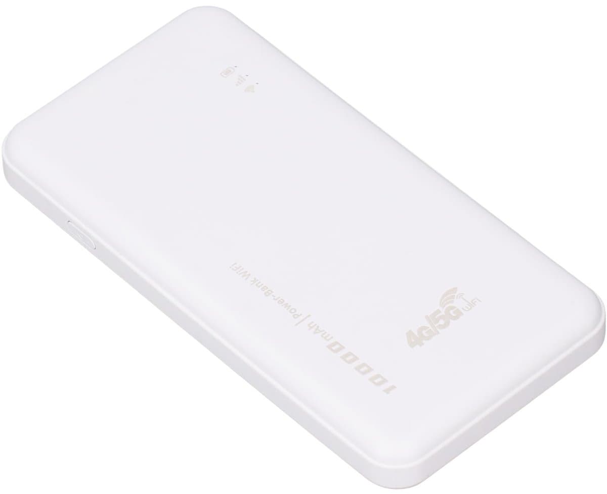 5G Pocket Hotspot Router, 300Mbps LTE USB Modem, 10,000MAh Battery, SIM Card Slot, 10 Users, for Travel, Livestreams Outdoors, Parties