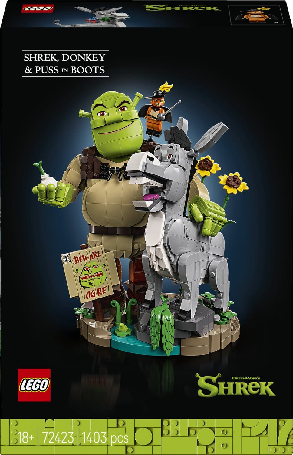 LEGO® Shrek: Shrek, Ezel en de Gelaarsde Kat - 72423