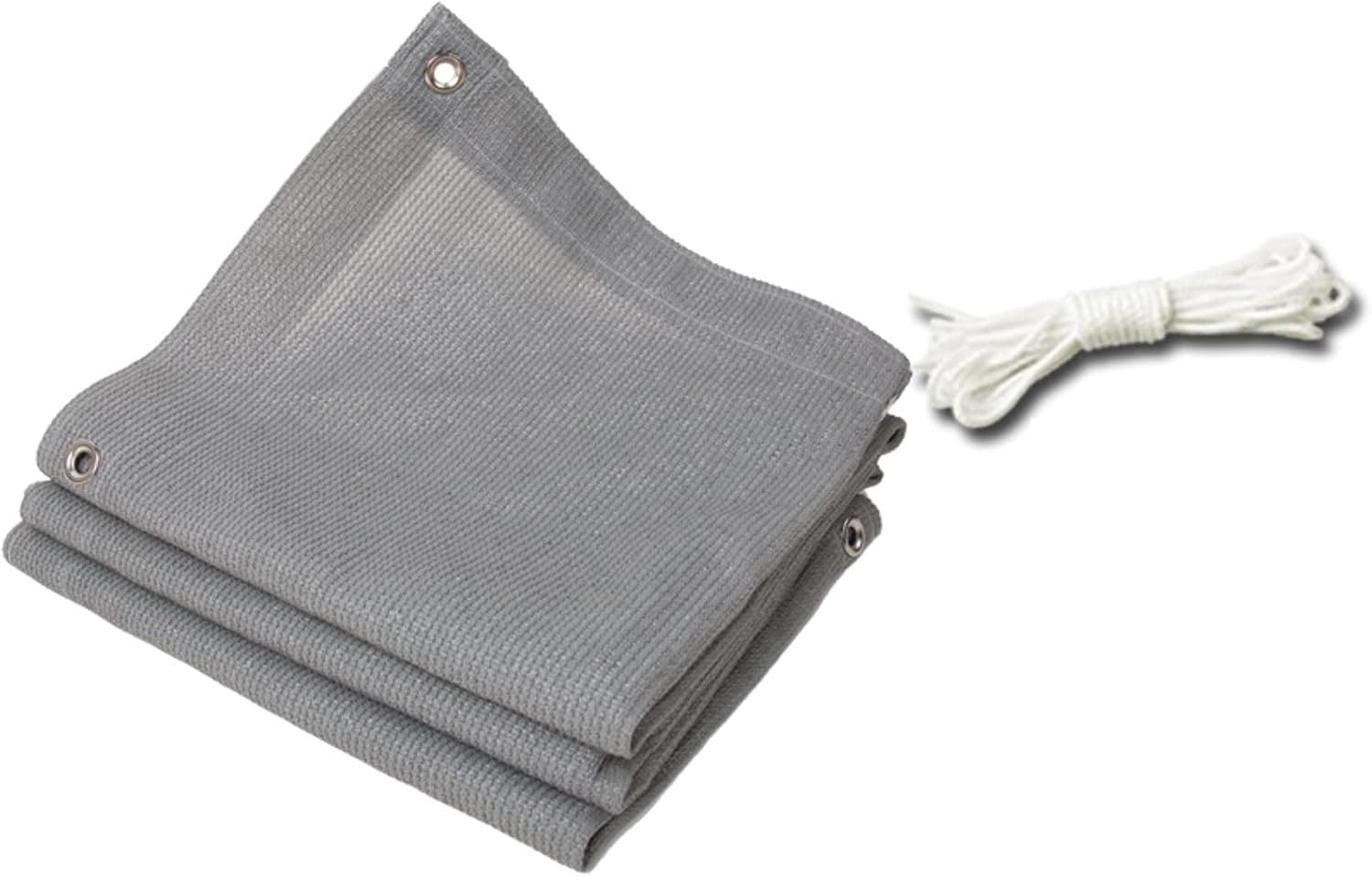 Zonnescherm Net, Zonnebrandnetje, Gecodeerde Verdikking, Zonnekamer Warmte-Isolatie Net, Balkon Binnenplaats Groene Planten, Outdoor Schaduw Net, Kan worden aangepast (Kleur: Grijs, Maat: 3x8m)