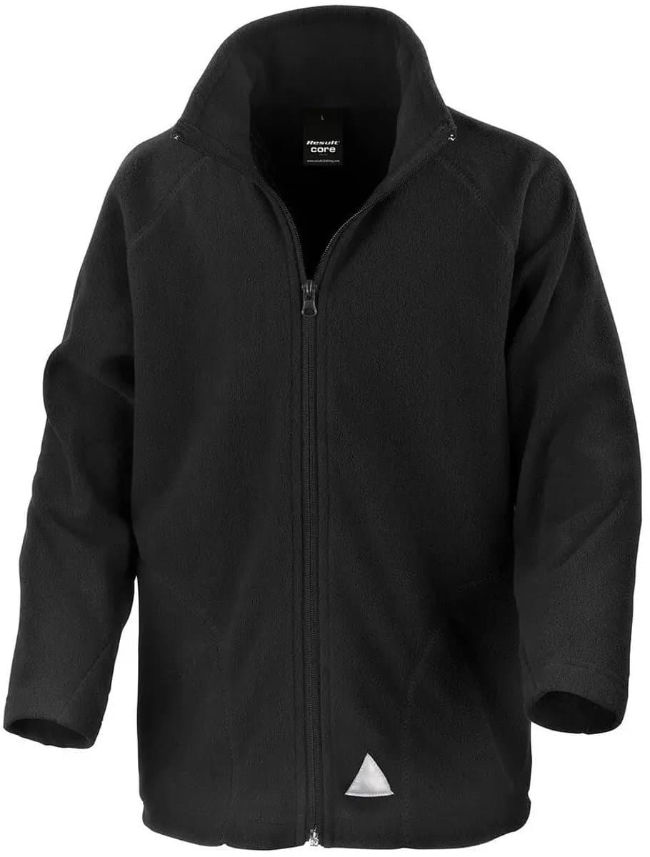 Result Youth Microfleece Jacket RT114Y - Black - XL (12-14)