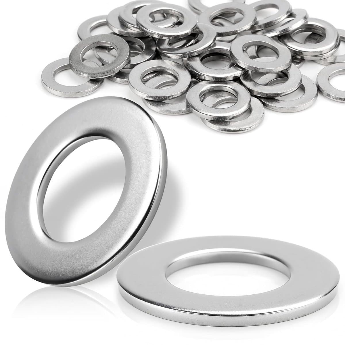 120 Stuks M4 Platte Ringen DIN125 RVS 304 Metalen Washers voor Schroeven, Moeren en Draadstangen