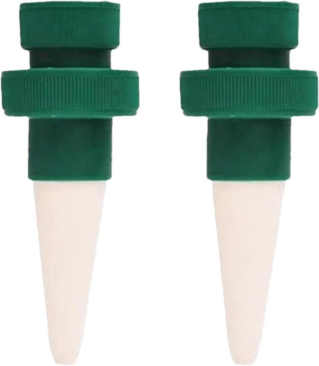 Zelfwatergeefsysteem Planten - Waterdruppelaars Potten - Planten Water Geven - Langzame Waterafgifte - 2 Stuks - Wit