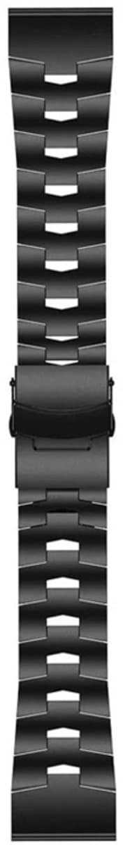 Voor Garmin Fenix 7 22 mm titanium legering horlogeband met snelsluiting (zwart)